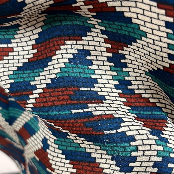 Parker>Silk Cold shoulder patterned mini dress GUC - Picture 9 of 10